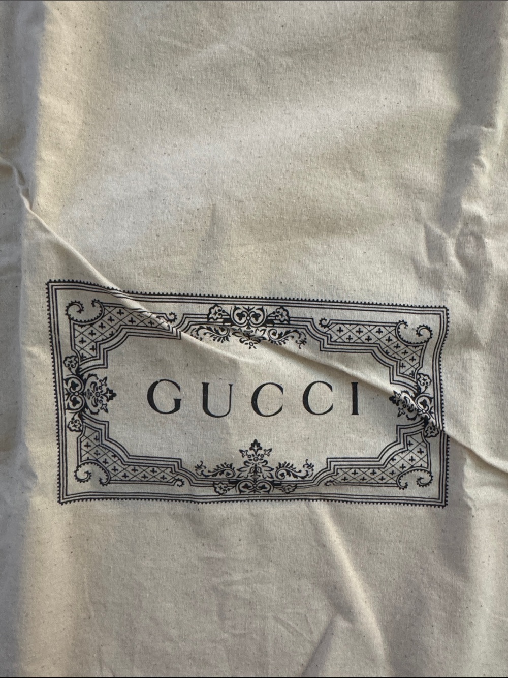 NWOT Gucci Cream Canvas linen Logo large Tote bag - Picture 3 of 5